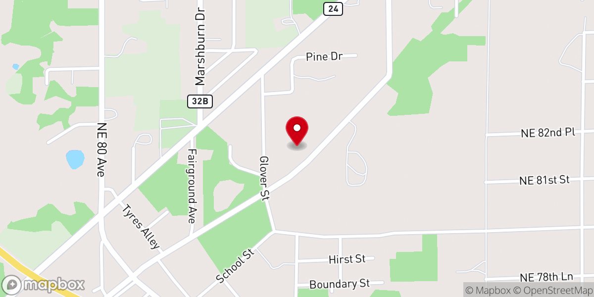 Map showing location of Apostolic Faith Temple Church