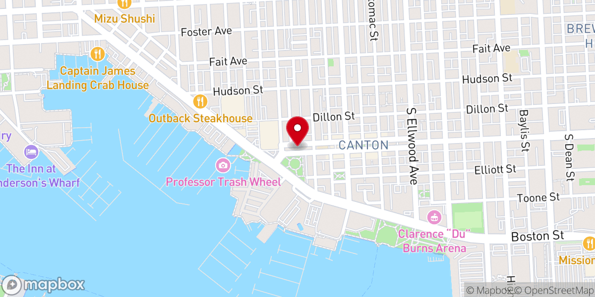 Map showing location of Saint Casimir Catholic Church