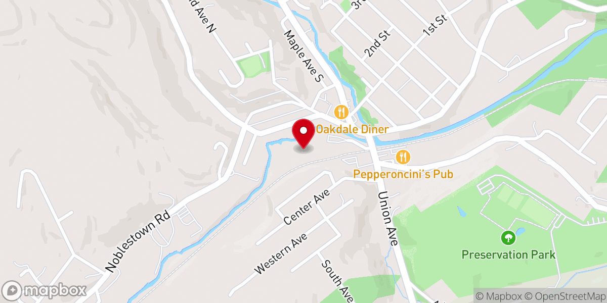 Map showing location of Steeltown Event Park