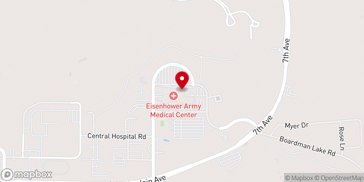 Map showing location of EAMC Chapel