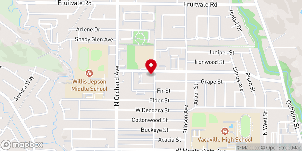 Map showing location of Community Presbyterian Church
