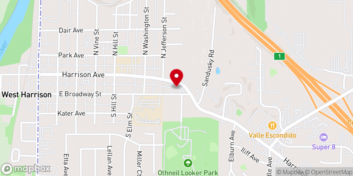 Map showing location of Broadway Commons