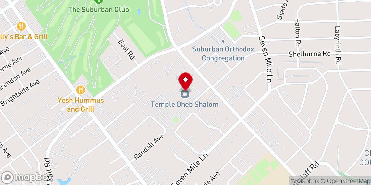 Map showing location of Har Sinai - Oheb Shalom Congregation