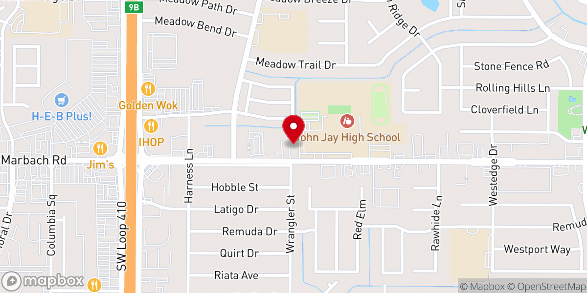 Map showing location of Living Faith Church