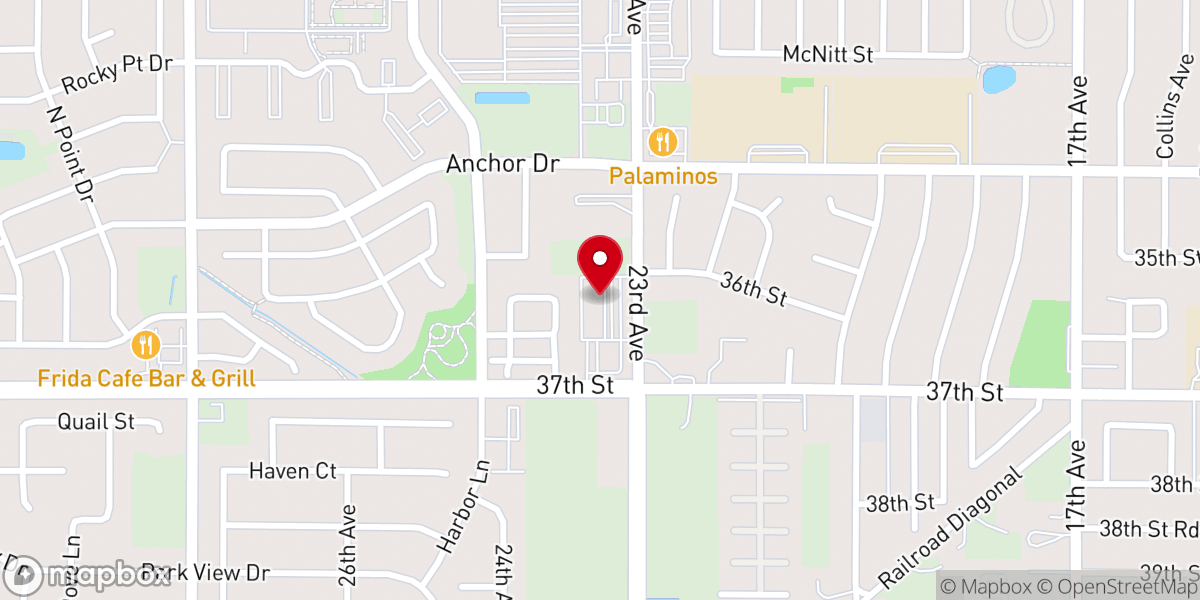 Map showing location of Christian Life Church