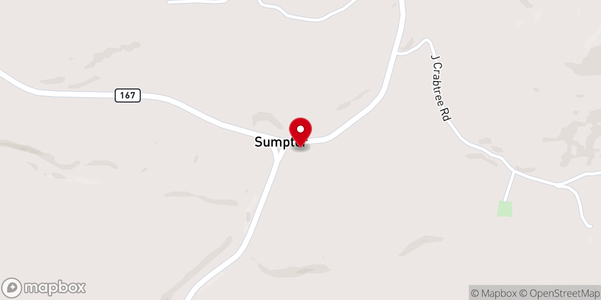 Map showing location of Sandusky Chapel