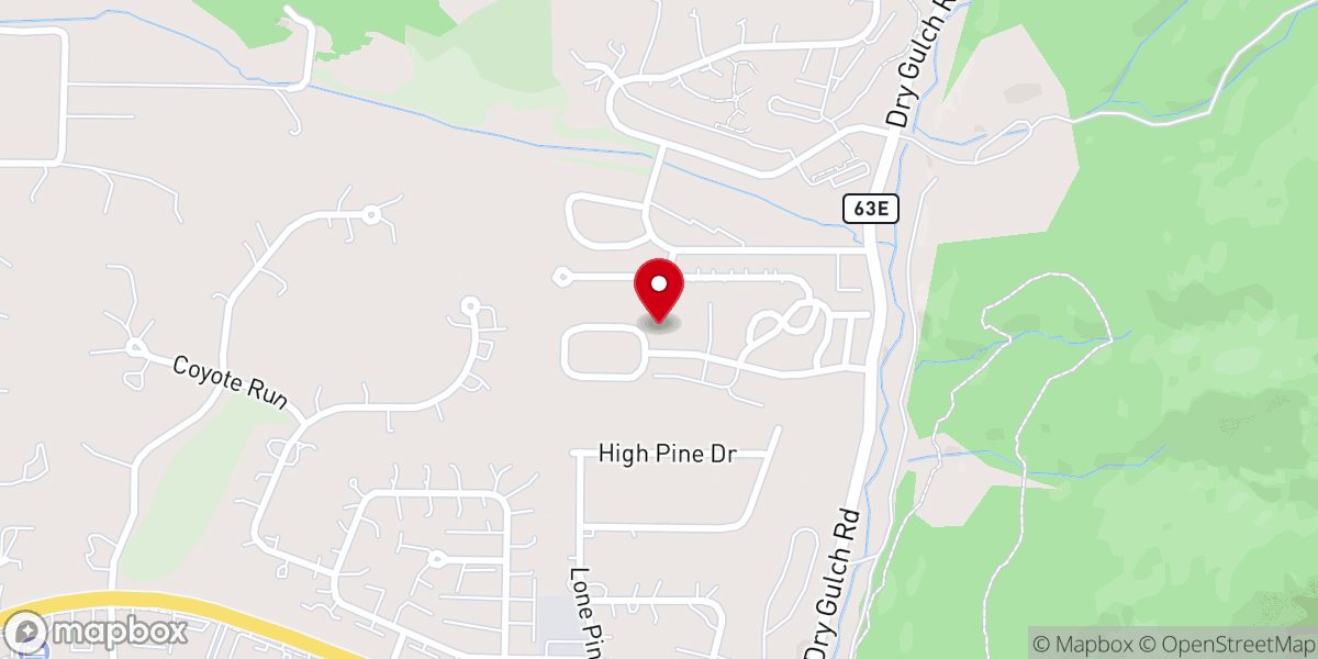 Map showing location of Crossroads Ministry of Estes Park, Inc - Food Distribution Center