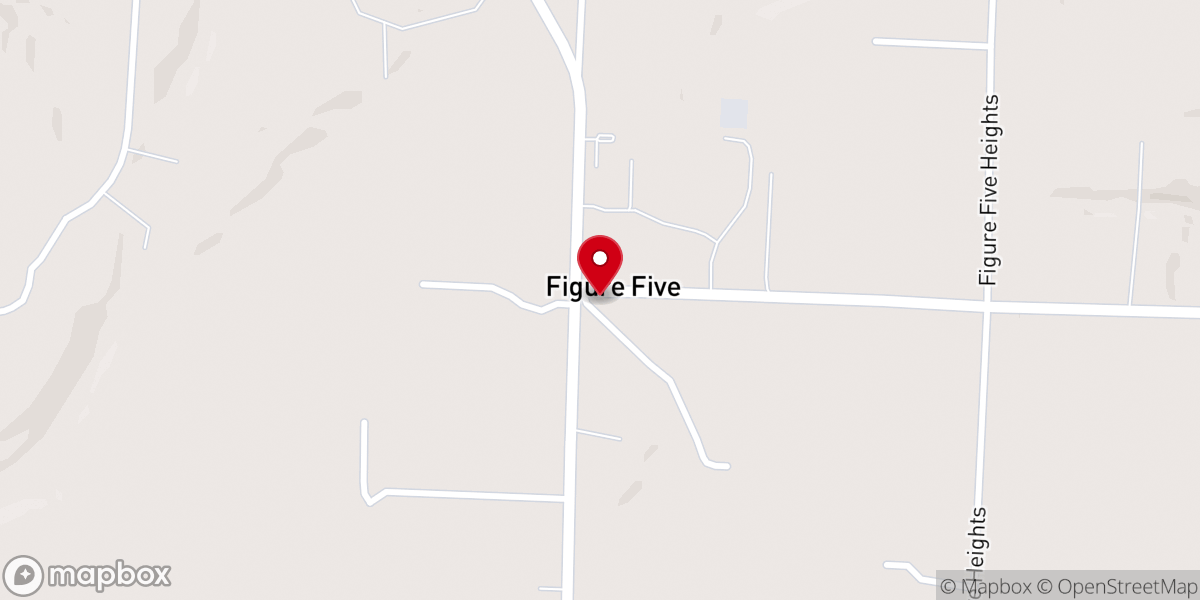 Map showing location of Shady Grove Baptist Church