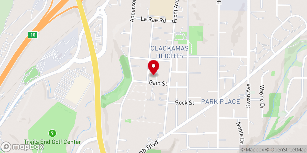 Map showing location of Park Place Church