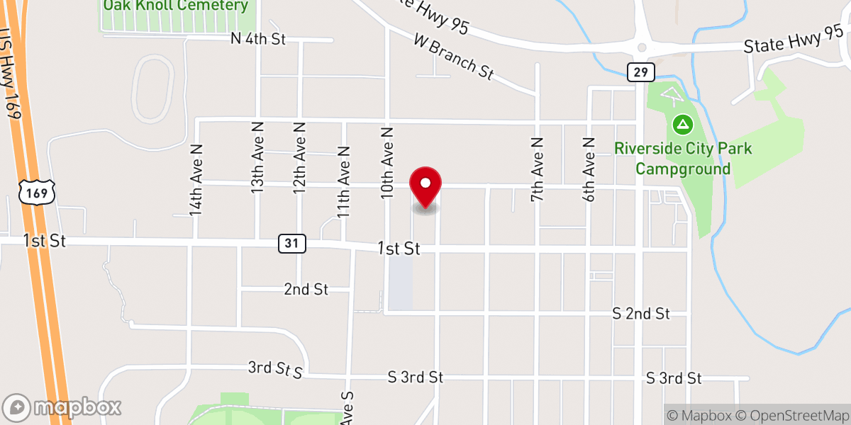 Map showing location of Princeton Community Church
