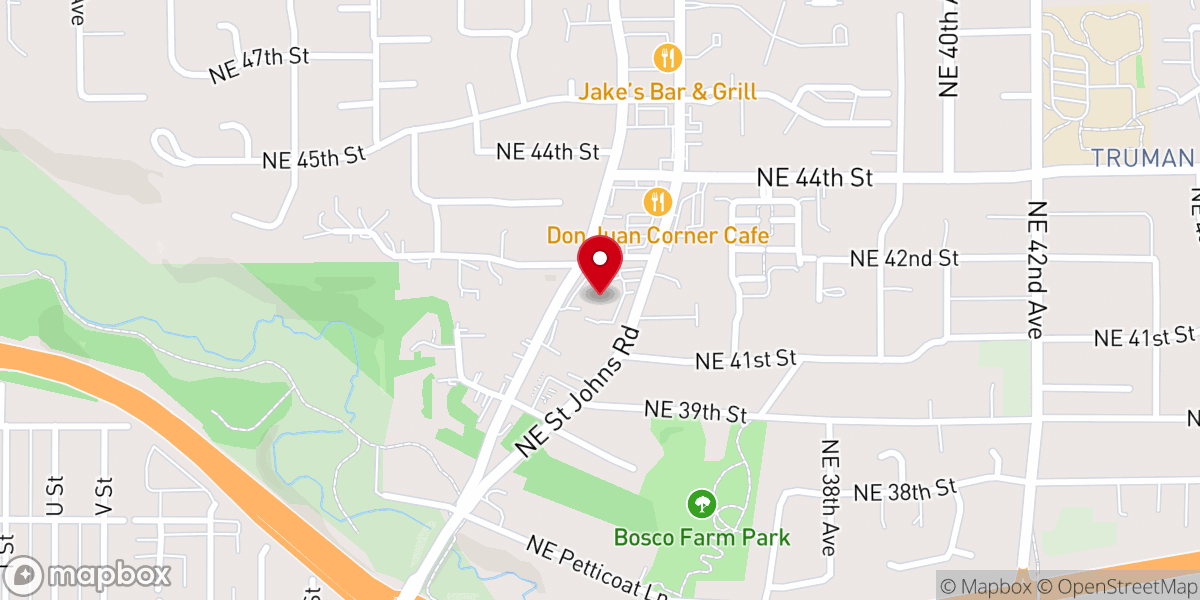 Map showing location of First Evangelical Church