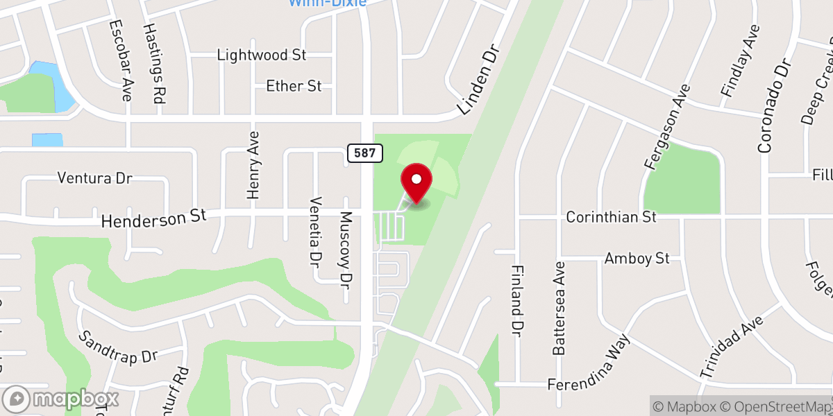 Map showing location of Hernando County YMCA
