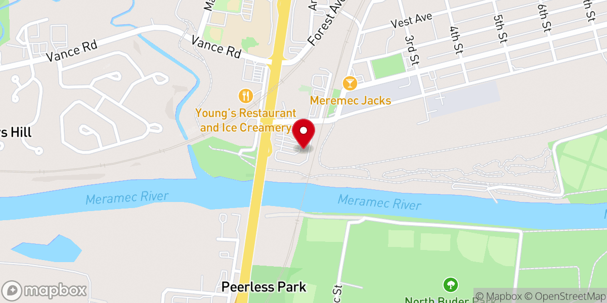 Map showing location of Freedom Church