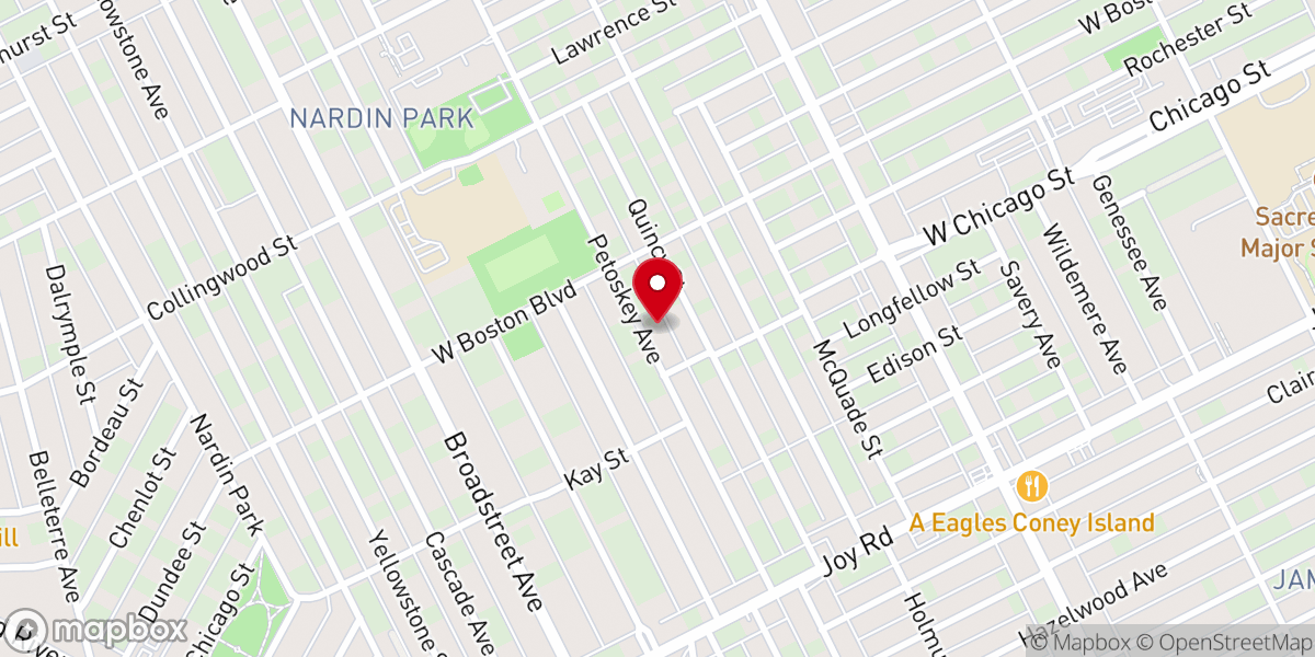 Map showing location of St. Matthew AME Church