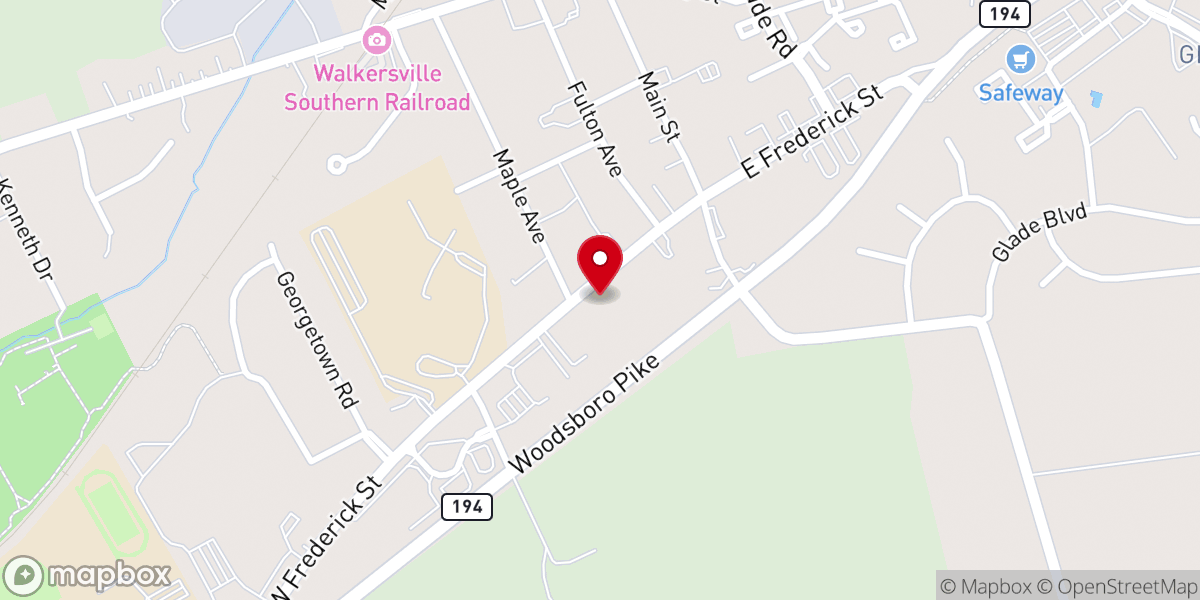 Map showing location of Life & Liberty Baptist Church