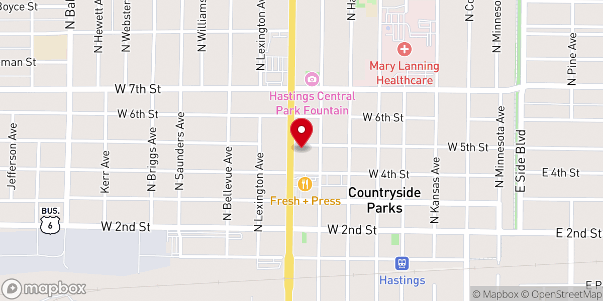 Map showing location of St Mark's Episcopal Pro-Cthdrl
