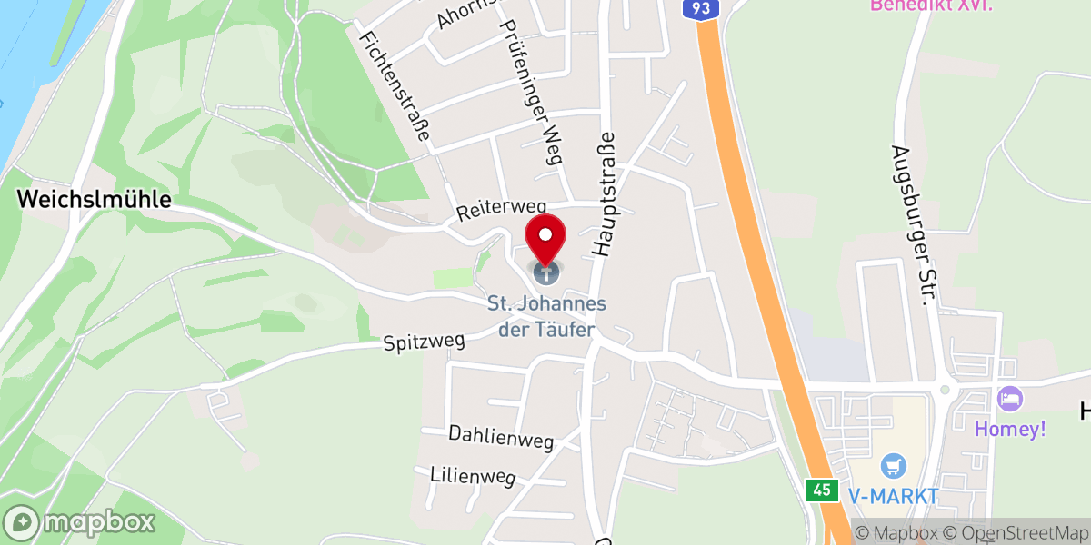 Map showing location of St. Johannes der Täufer