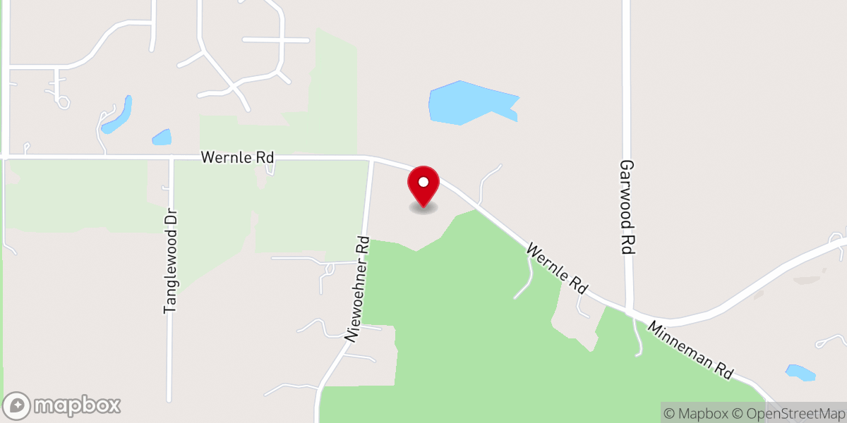 Map showing location of Stone Valley Church