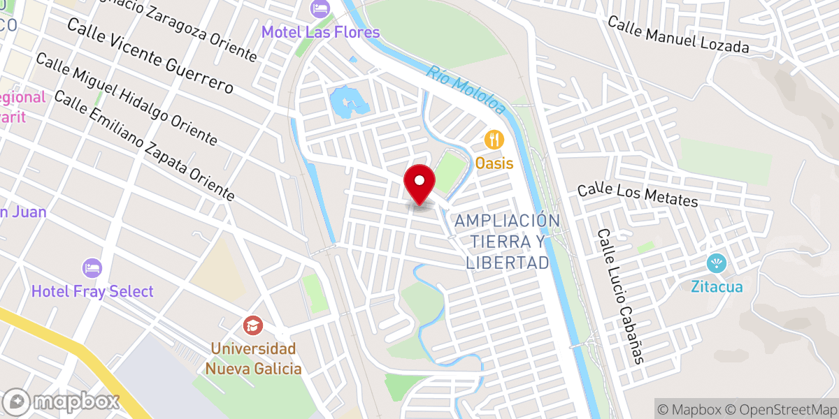 Map showing location of Parroquia Jesús de Nazaret