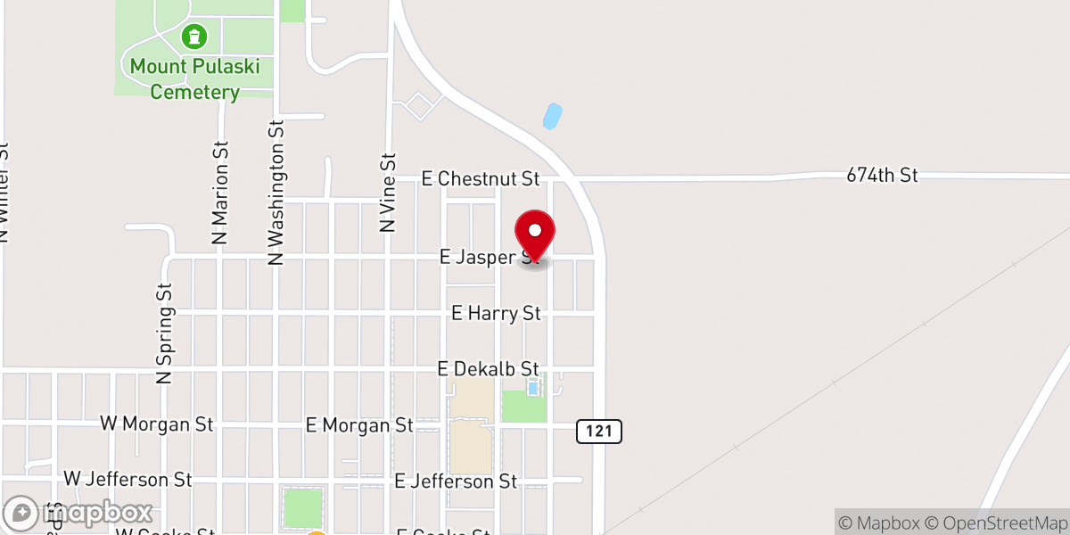 Map showing location of United Methodist Church
