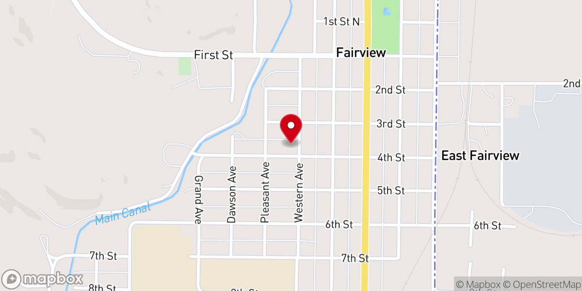 Map showing location of Community Presbyterian Church