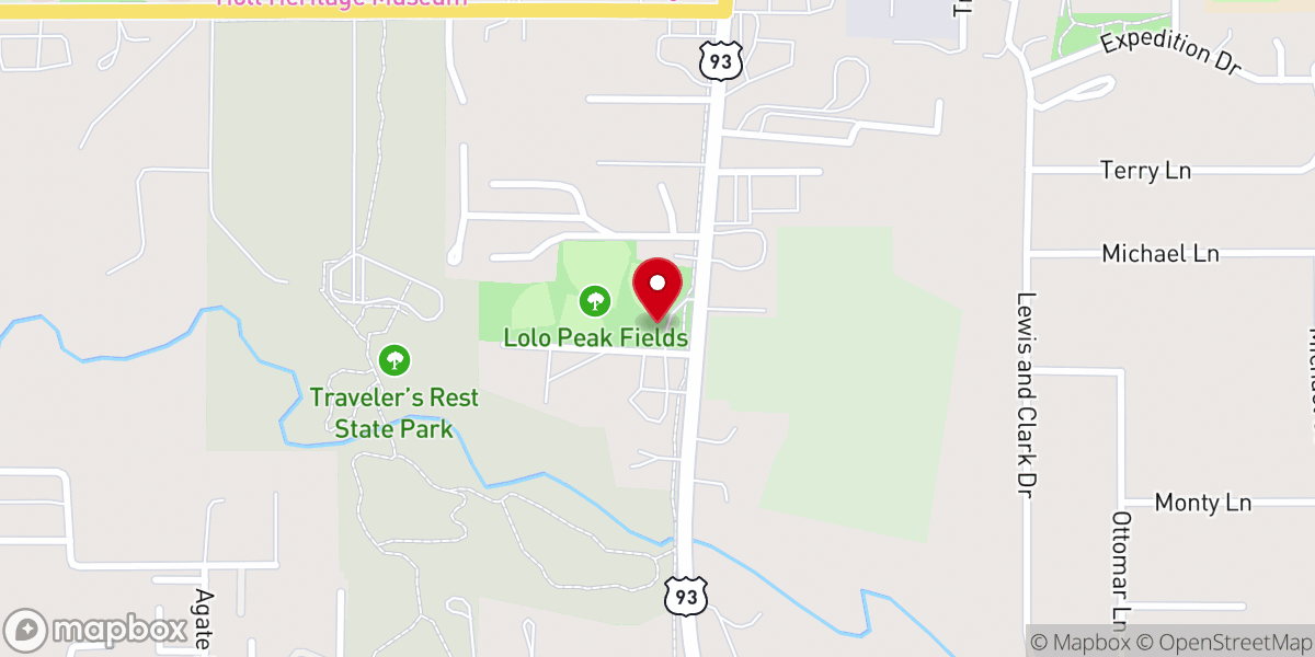 Map showing location of The Lolo Community Club