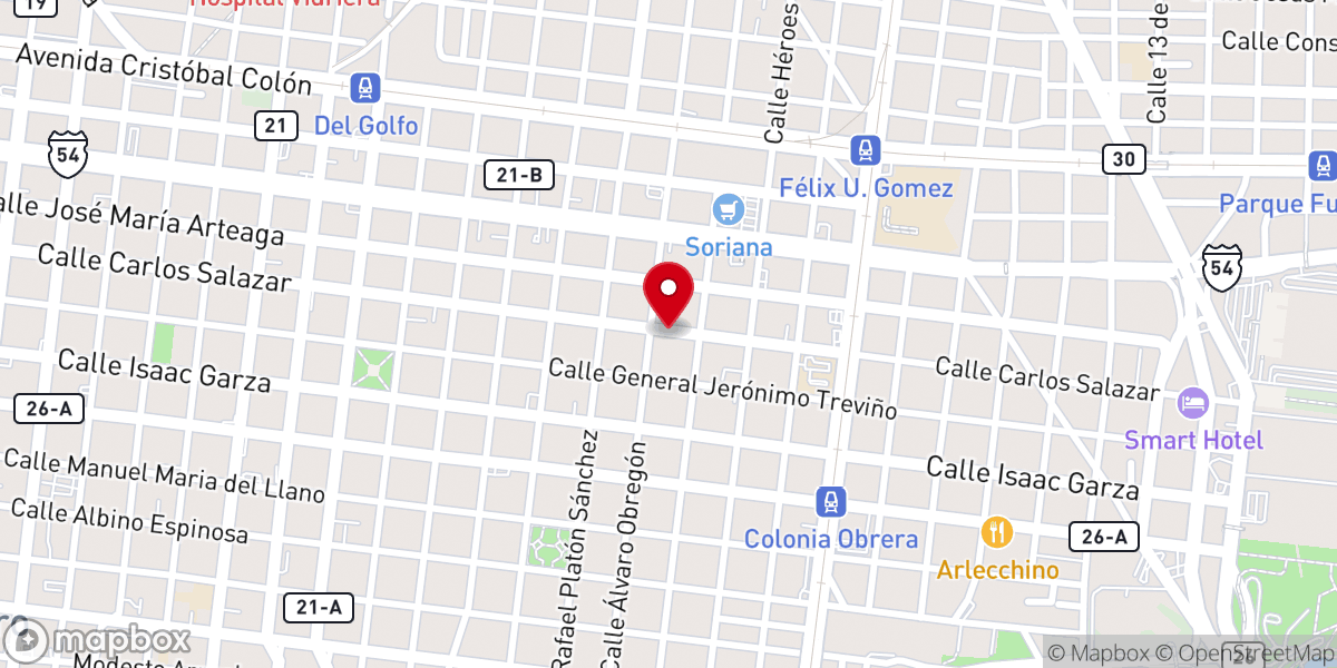 Map showing location of IGLESIA CRISTIANA PENTECOSTES DE MEXICO MOVIMIENTO MISIONERO MUNDIAL