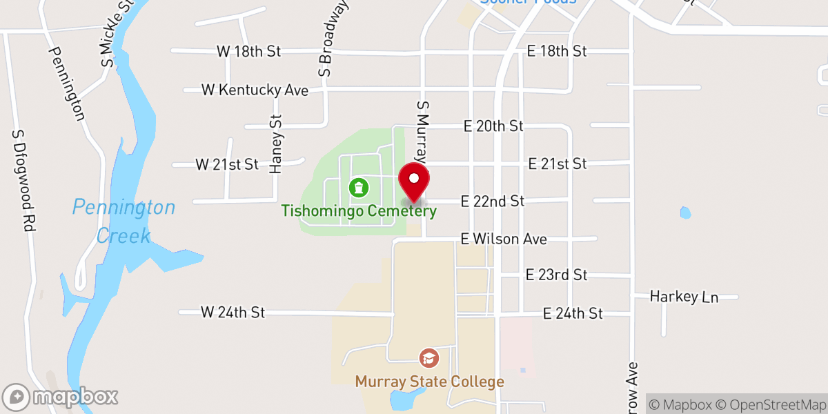 Map showing location of Baptist Collegiate Ministries