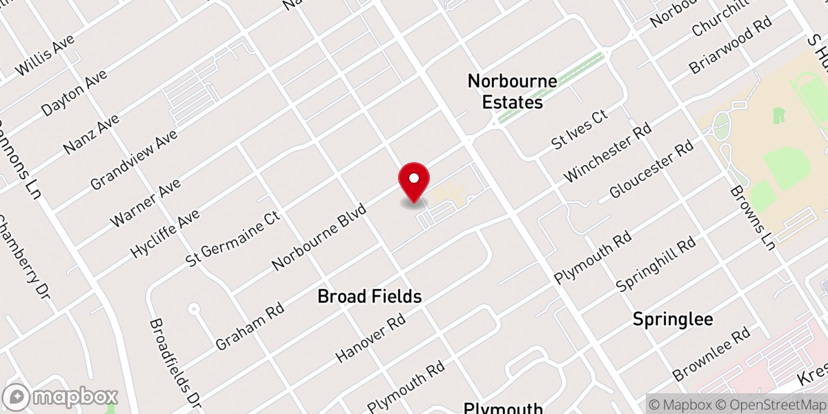 Map showing location of Parish Office Dining Room