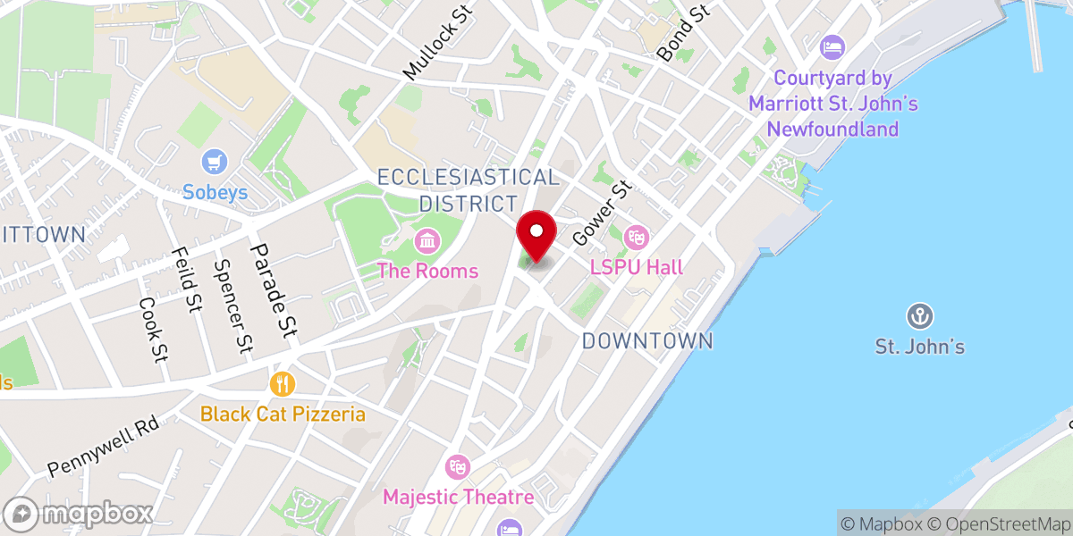 Map showing location of Anglican Diocese Of Eastern Newfoundland And Labrador