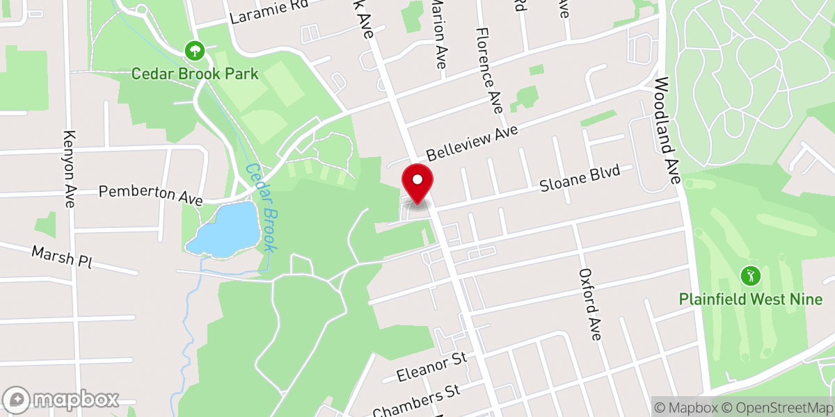 Map showing location of St Marks Episcopal Church