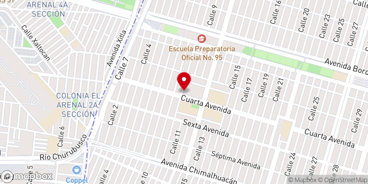 Map showing location of PARROQUIA SANTISIMA TRINIDAD