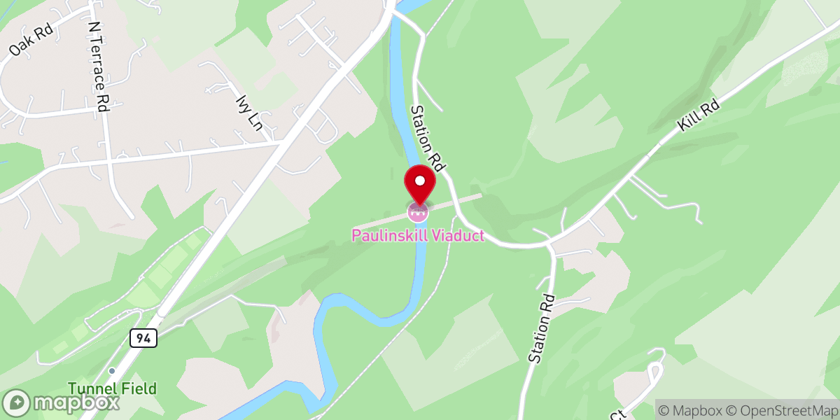 Map showing location of Paulinskill Viaduct