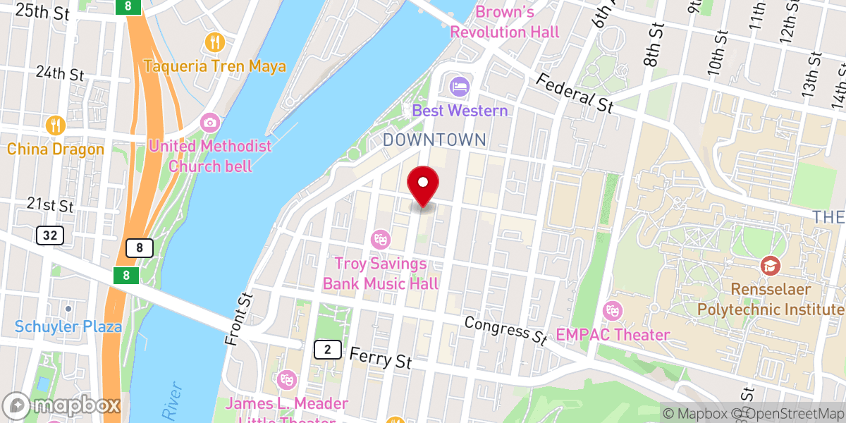 Map showing location of Grace Church Episcopal Rectory