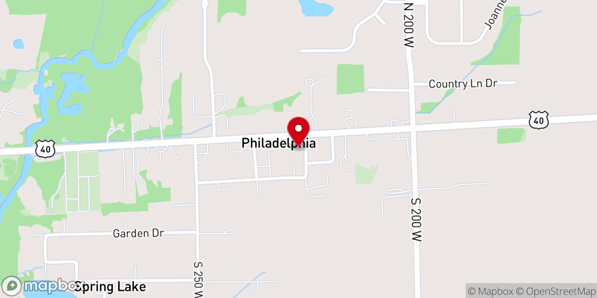 Map showing location of Mt. Comfort Church - Philadelphia Campus
