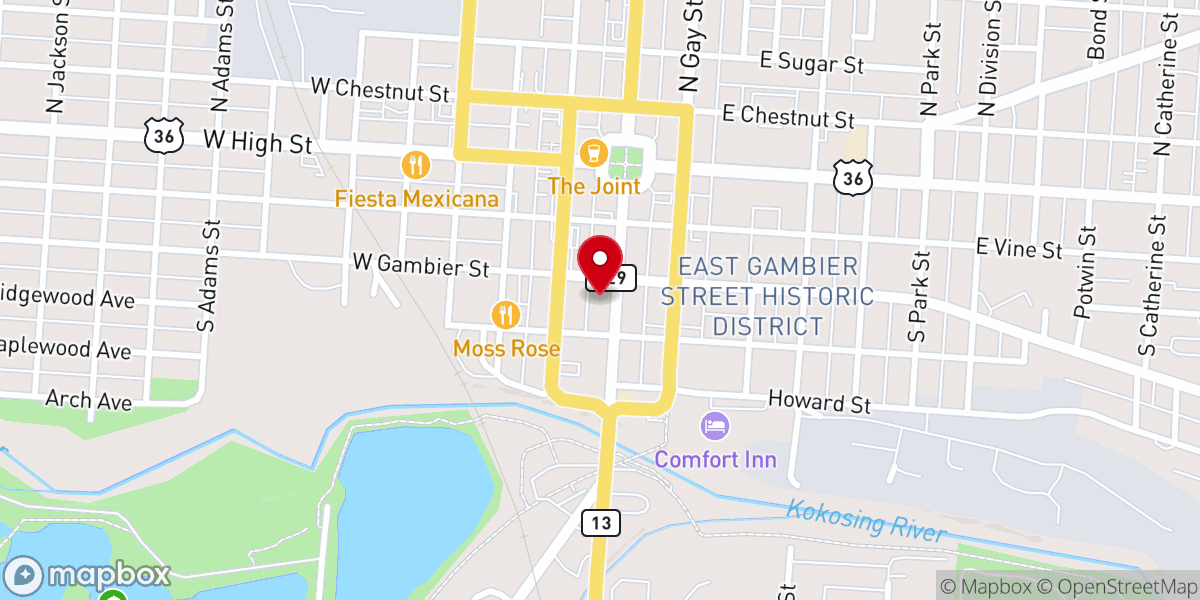 Map showing location of Shepherd's House Church of the Nazarene