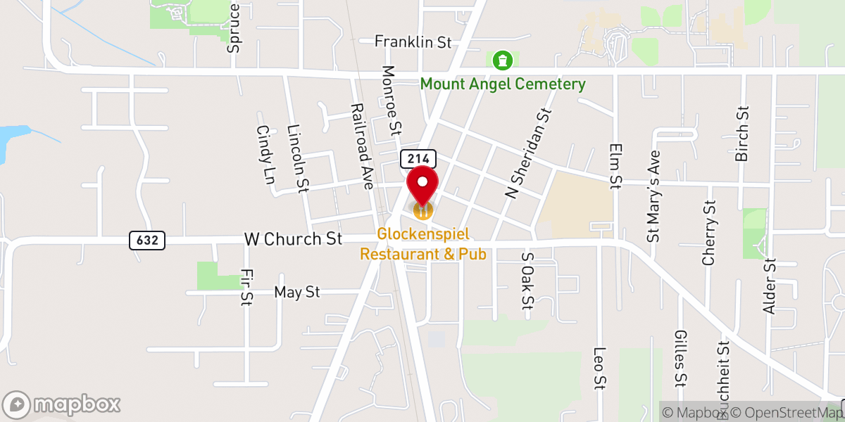 Map showing location of Lou's Kitchen