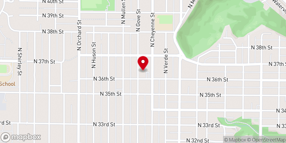 Map showing location of St Luke's Memorial Episcopal