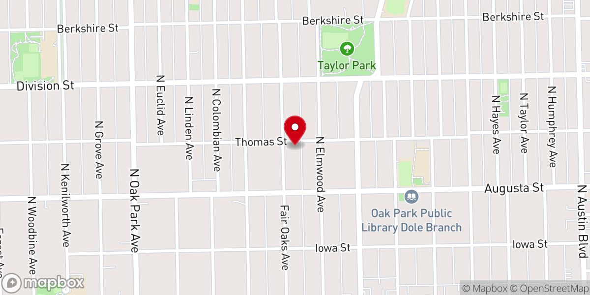 Map showing location of Fair Oaks Presbyterian Church
