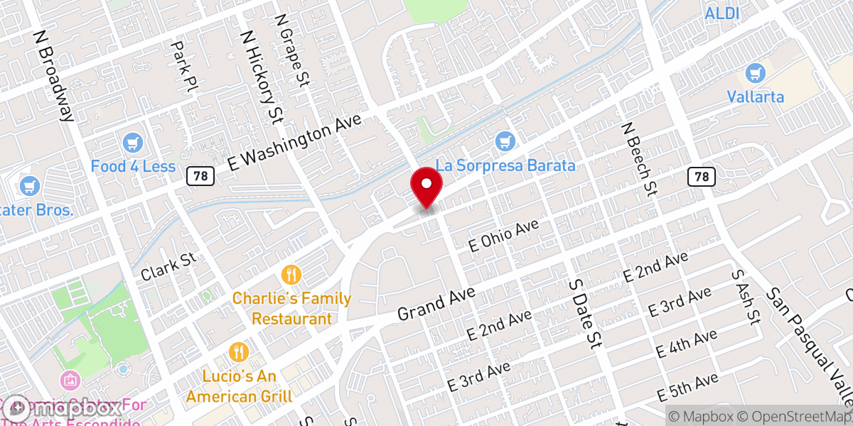 Map showing location of Iglesia Cristo Nueva Vida AG