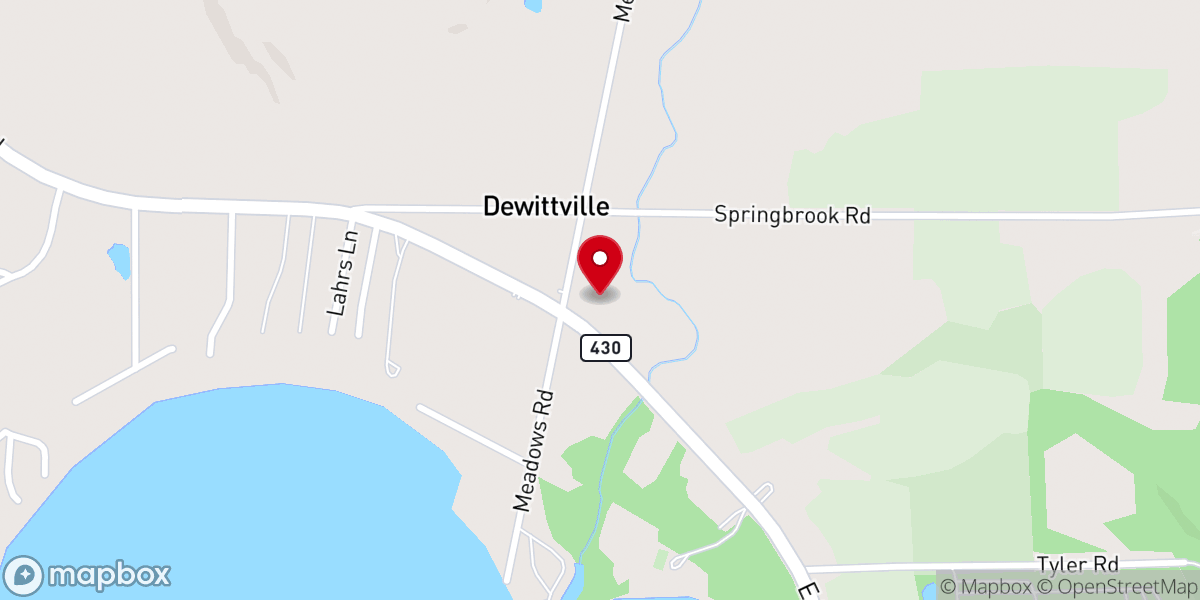 Map showing location of Christian Community Church