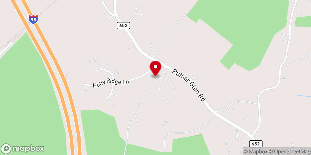 Map showing location of Cardinal Baptist Church
