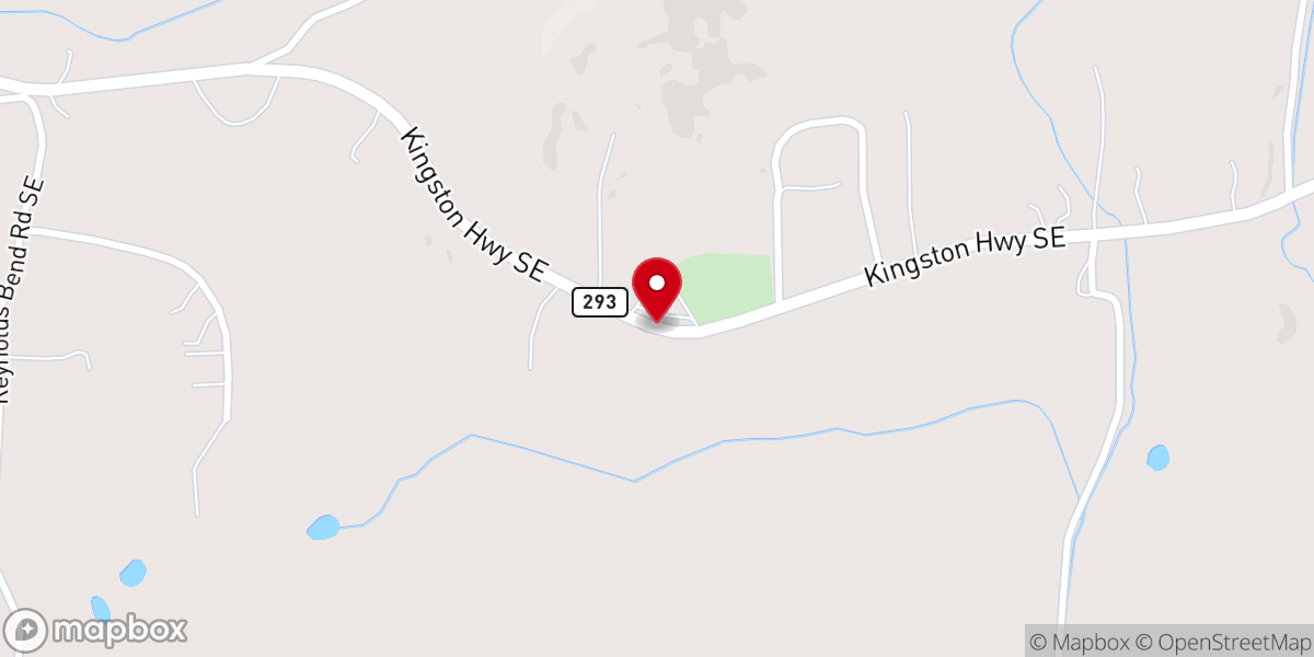 Map showing location of Mizpah Methodist Church