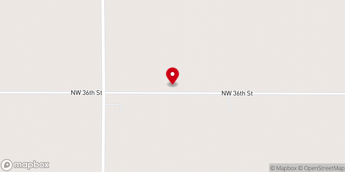 Map showing location of Garden View Mennonite Church