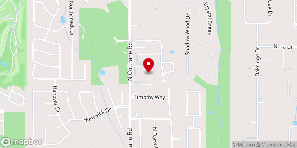 Map showing location of Edmond Faith Bible Church