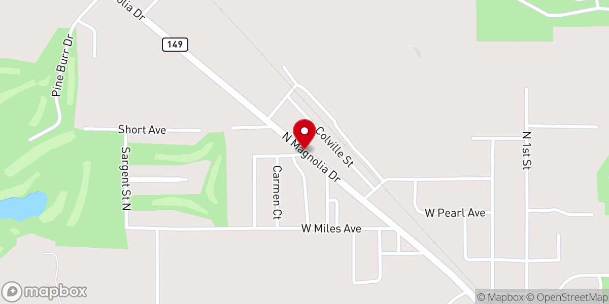 Map showing location of GracePointe Church of God