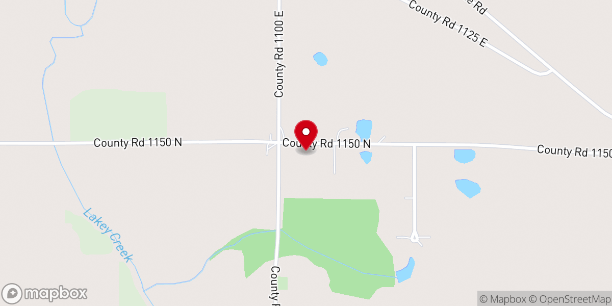 Map showing location of Webbs Chapel