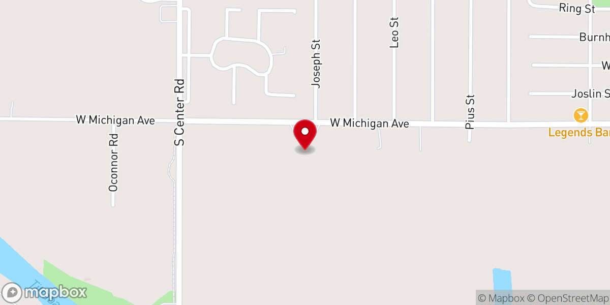 Map showing location of St. Peter & Paul