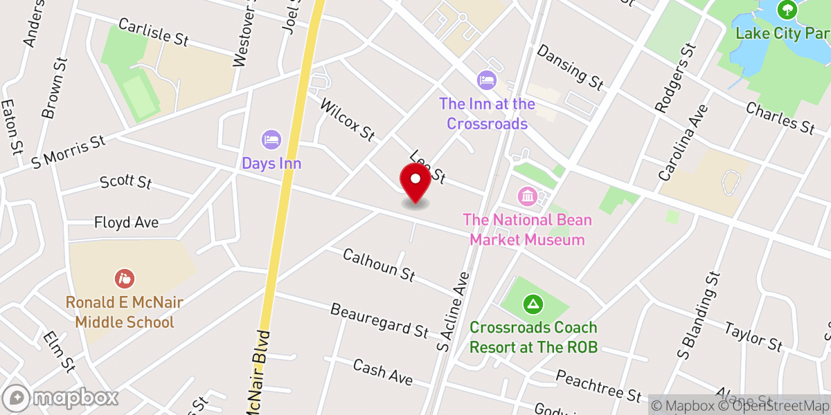 Map showing location of Chapel Of Peace