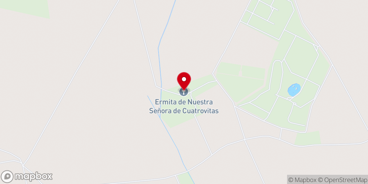 Map showing location of Santuario de Cuatrovitas